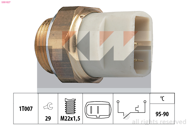 KW Ventilátor kapcsoló 550027_KW